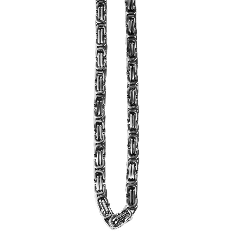 Königskette aus L - Kette Die Edelstahl, 55cm hat eine silberfarben 